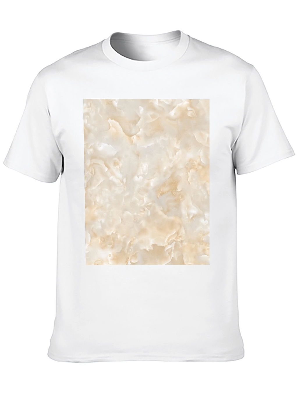 Unique Marble Graphic T-Shirt - Black Casual Tee