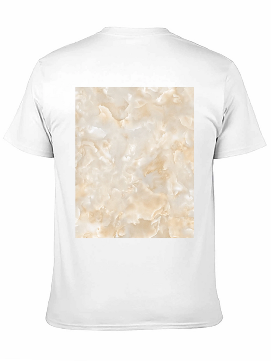 Unique Marble Graphic T-Shirt - Black Casual Tee