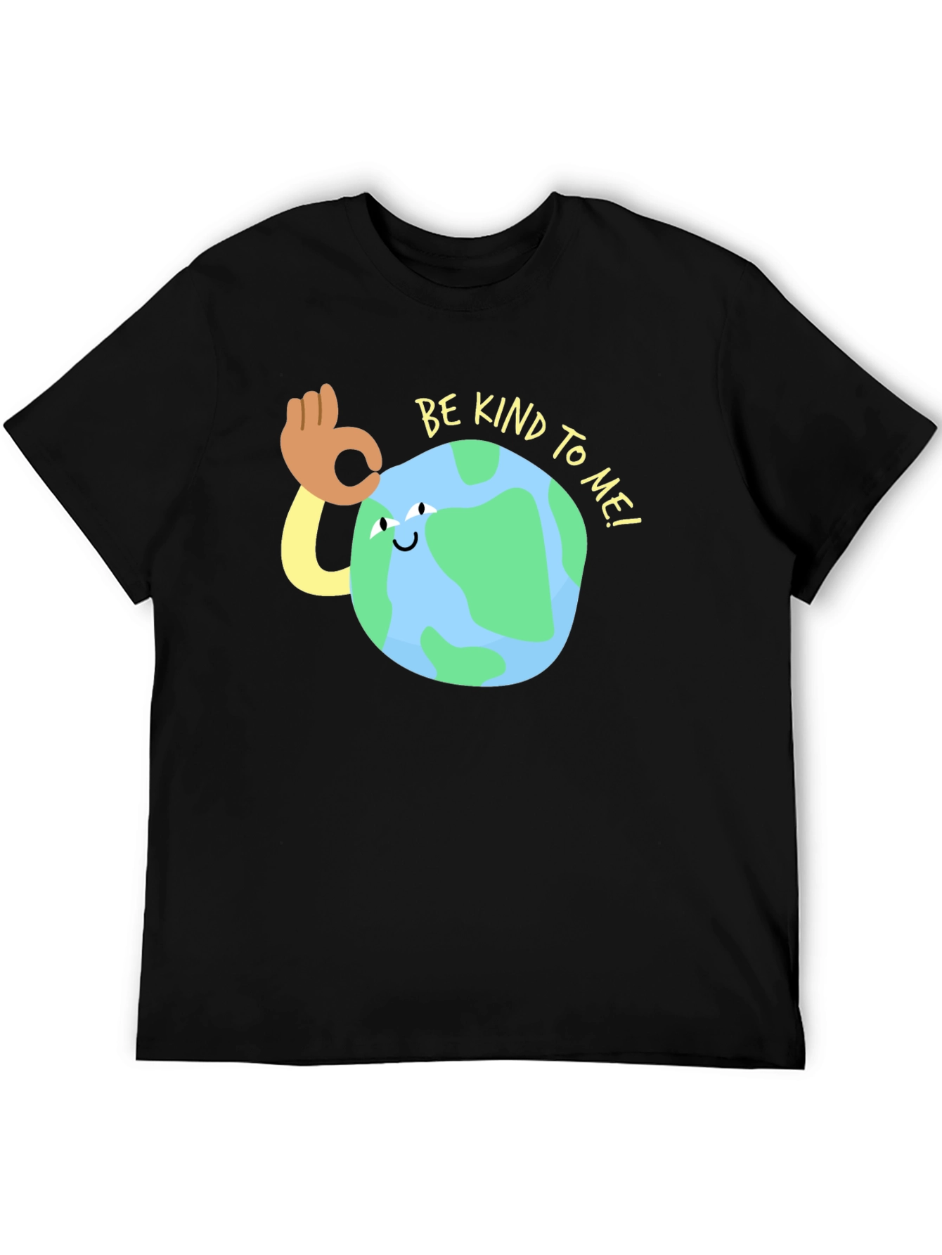 Be Kind To Me Earth Graphic Tee - Black