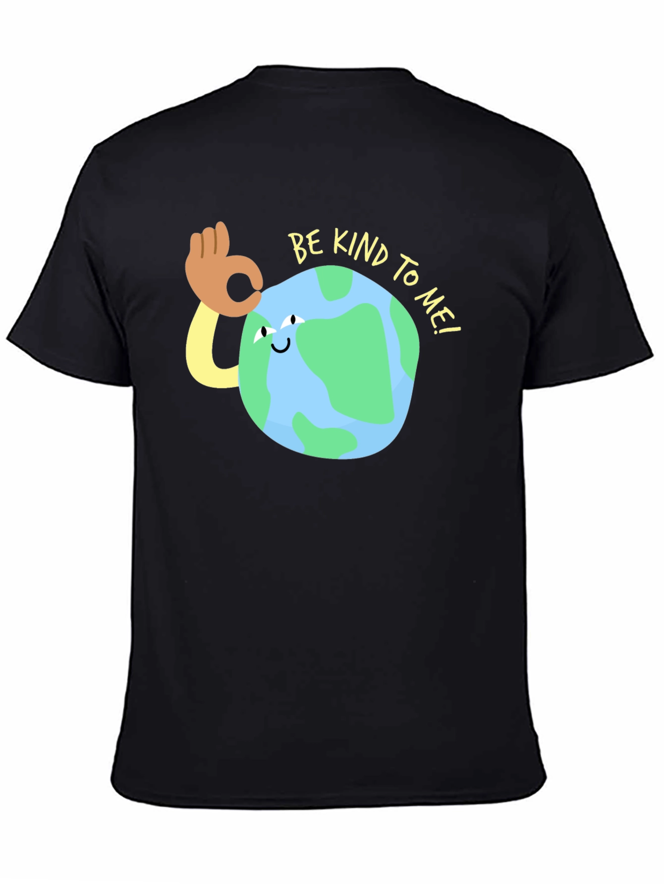 Be Kind To Me Earth Graphic Tee - Black
