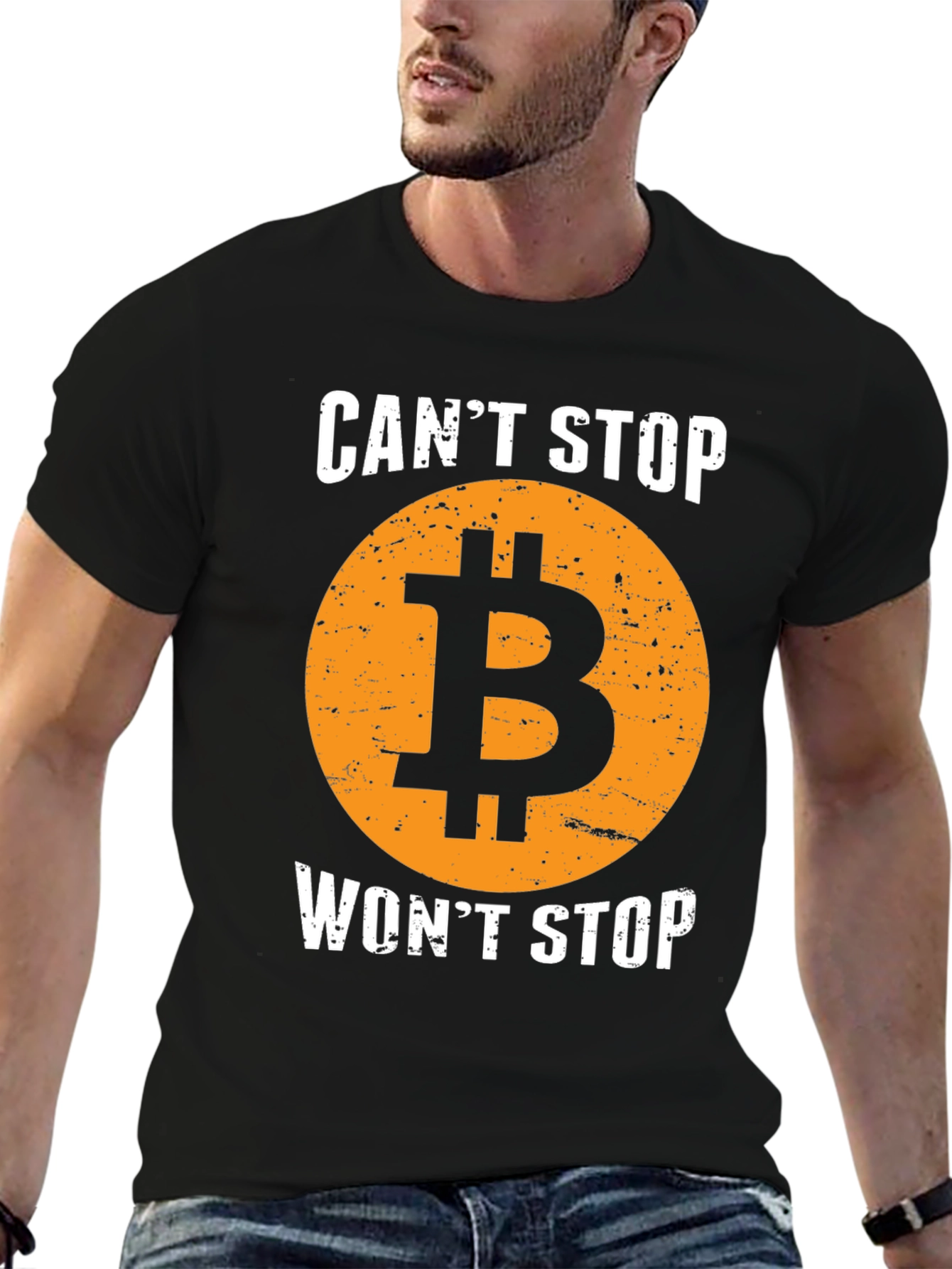 Bitcoin Crypto T-Shirt - Cant Stop Wont Stop