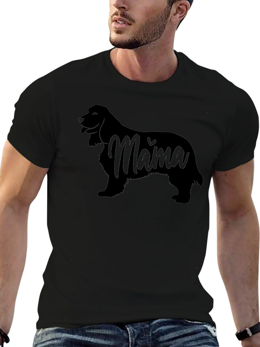 Cocker Spaniel Mama Black T-Shirt