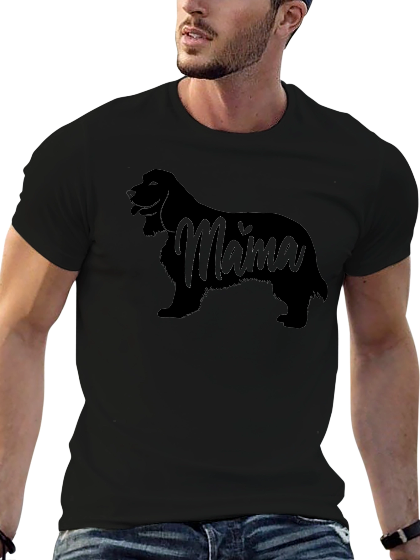 Cocker Spaniel Mama Black T-Shirt