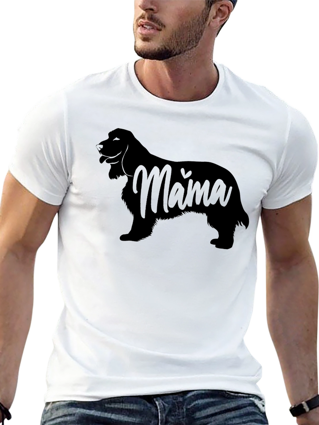 Cocker Spaniel Mama Black T-Shirt