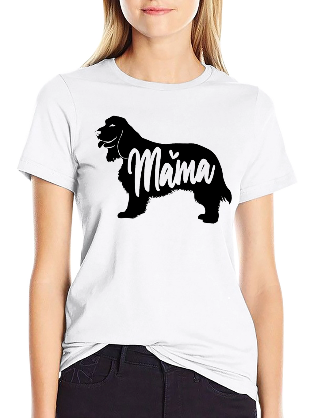 Cocker Spaniel Mama Black T-Shirt