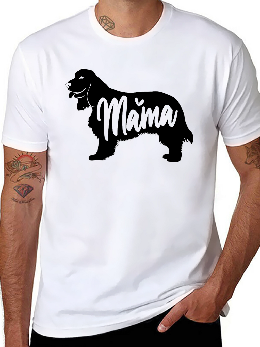 Cocker Spaniel Mama Black T-Shirt