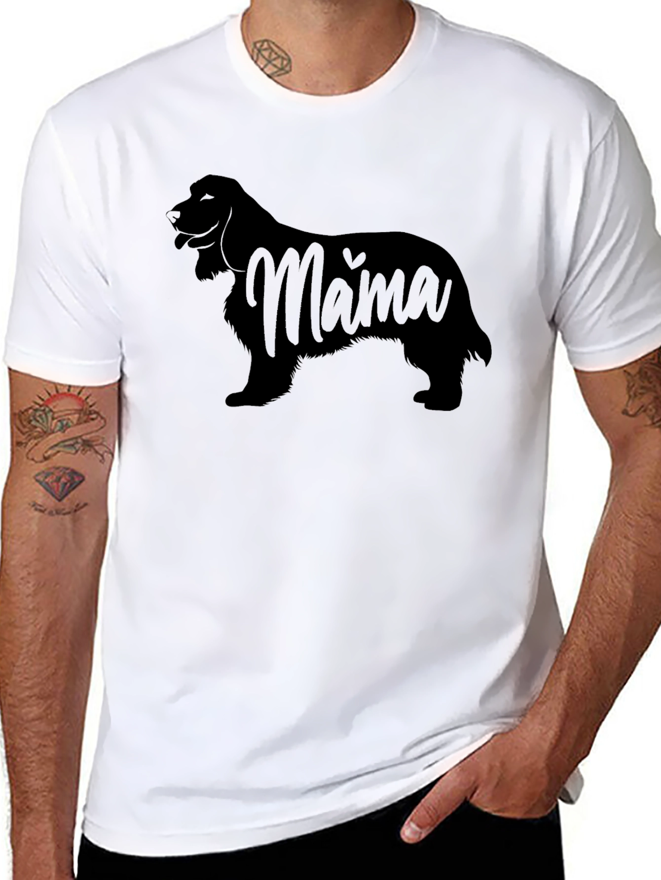 Cocker Spaniel Mama Black T-Shirt