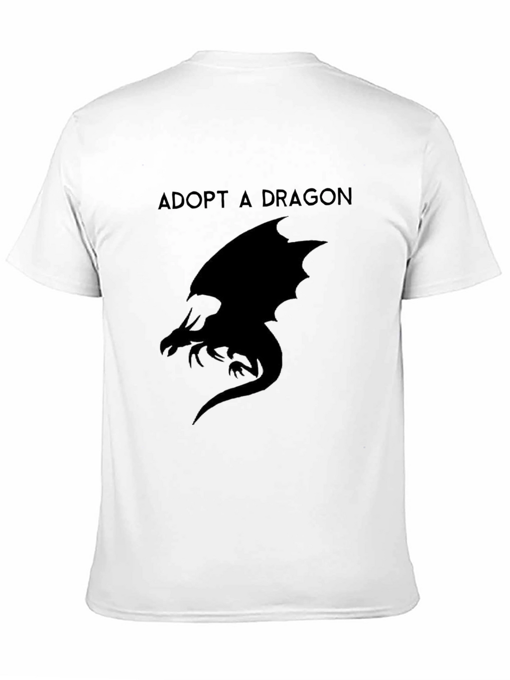 Adopt A Dragon Graphic T-Shirt - Black