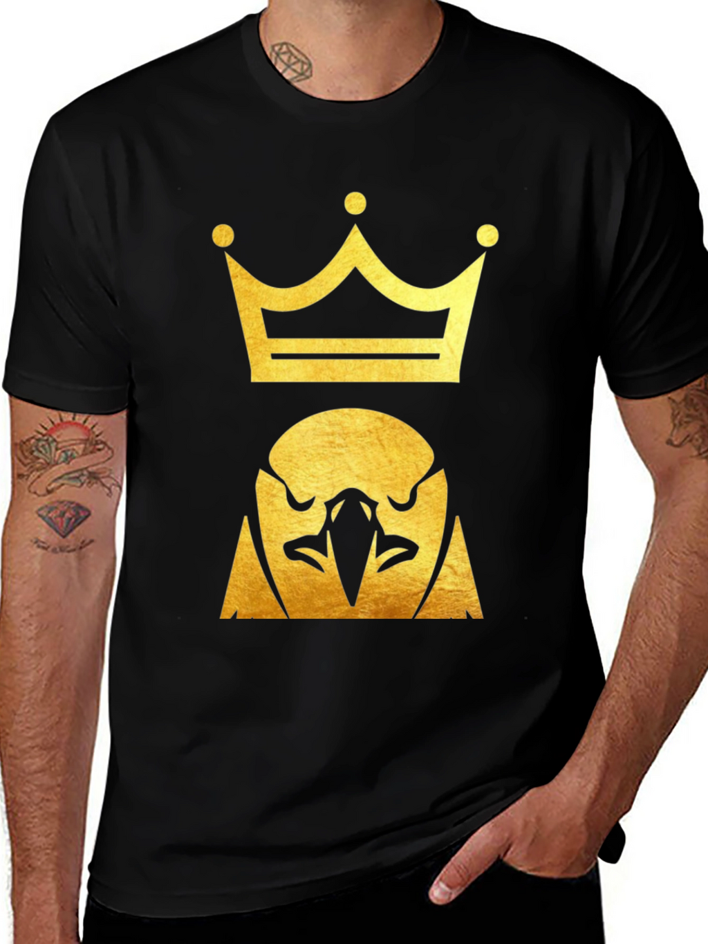 King Eagle Graphic Tee - Black