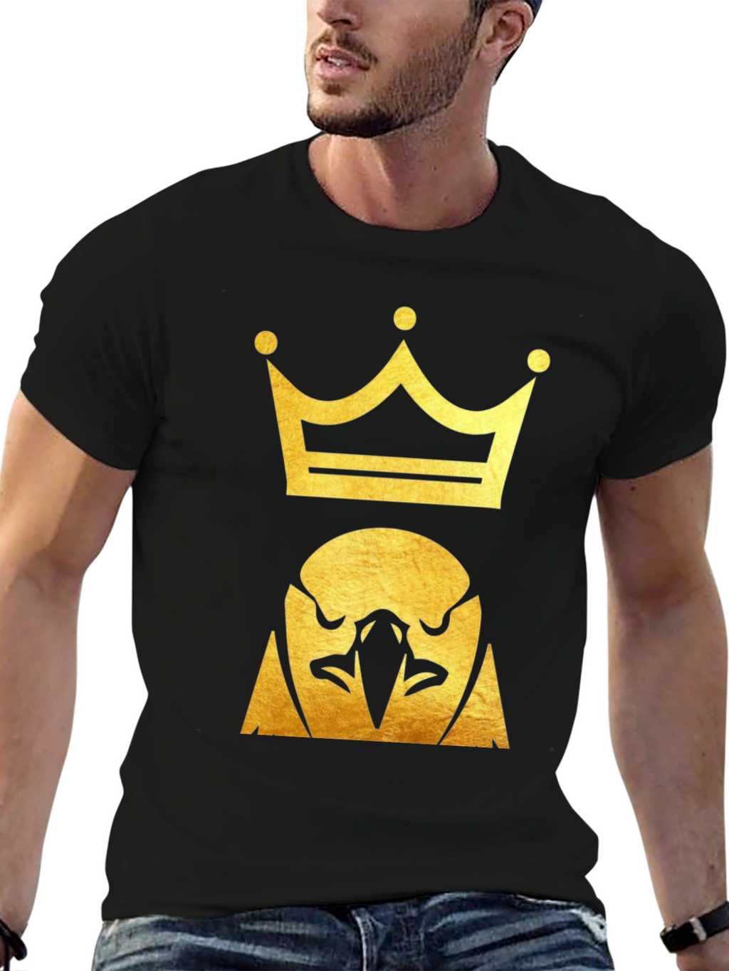 King Eagle Graphic Tee - Black