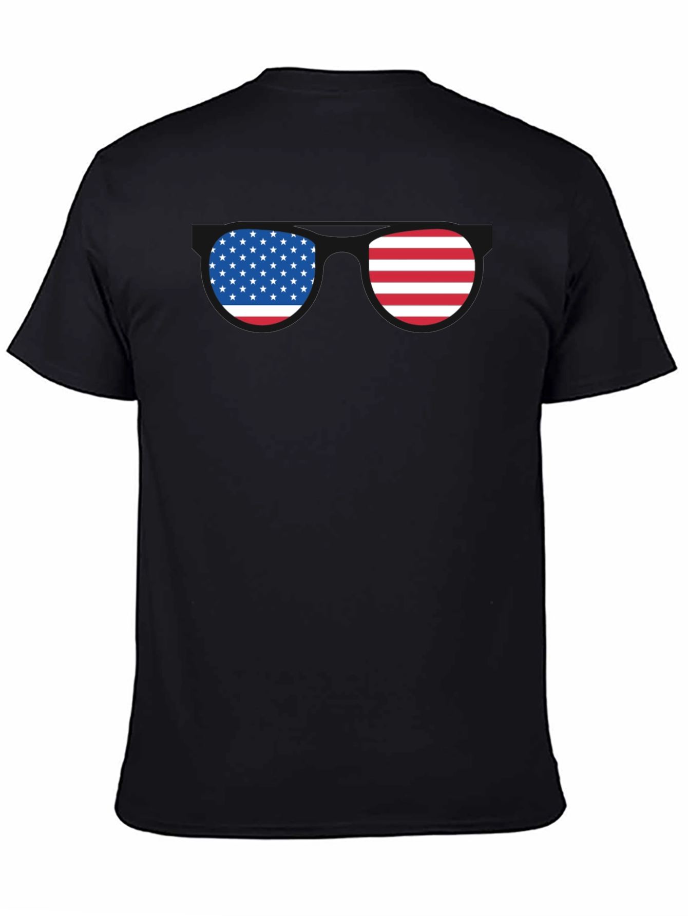 American Flag Sunglasses Graphic T-Shirt