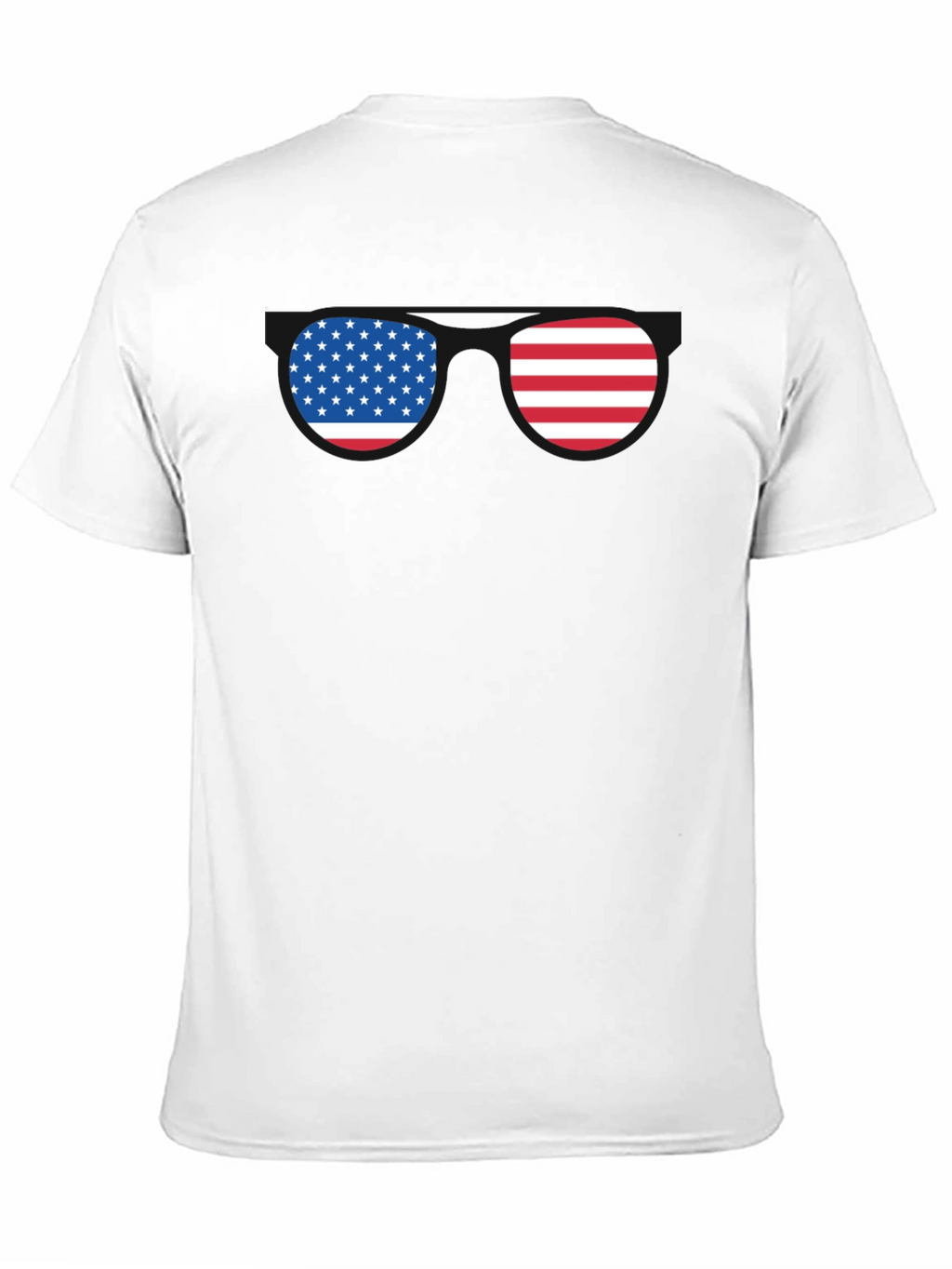 American Flag Sunglasses Graphic T-Shirt