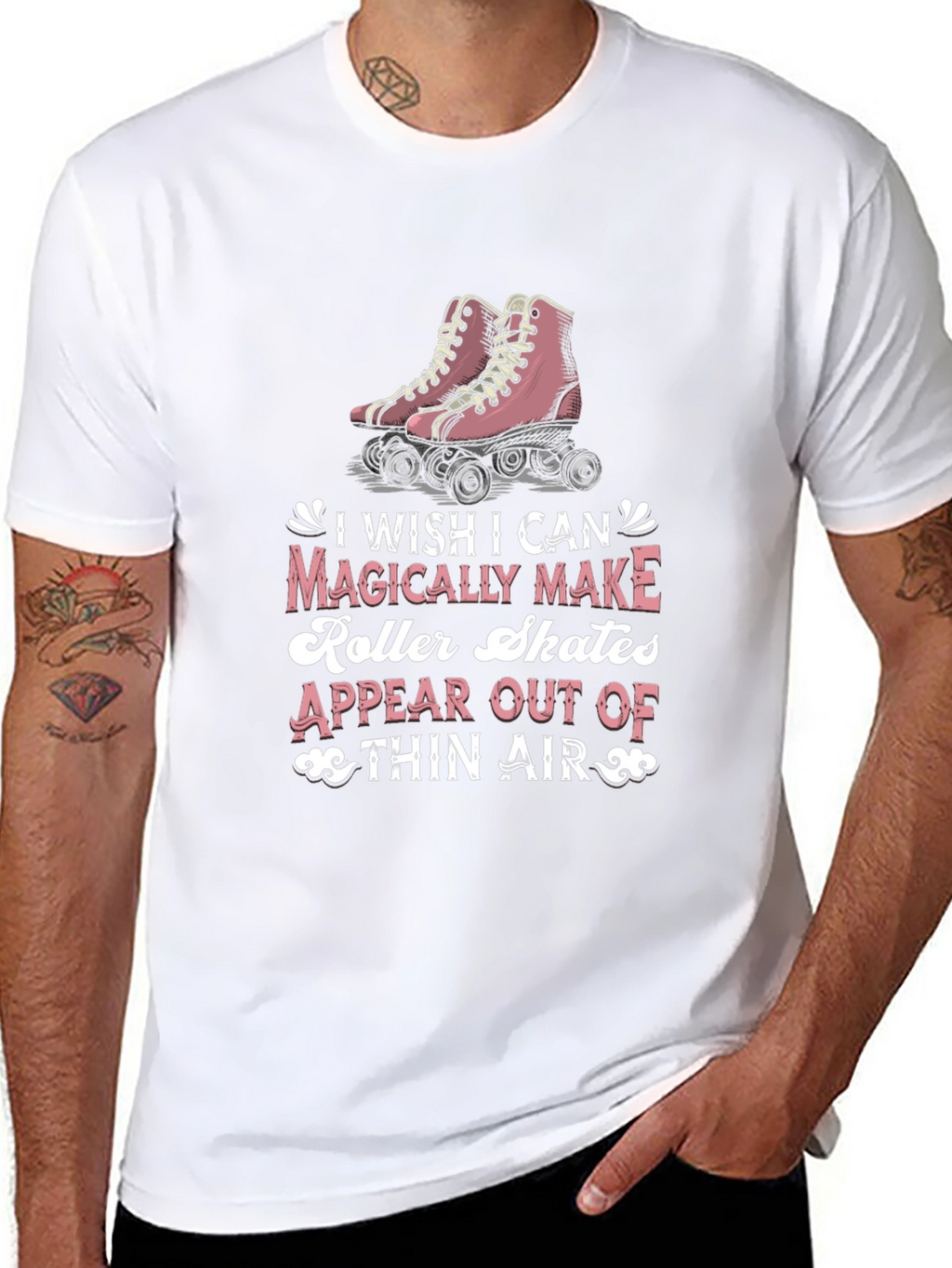 Magical Roller Skates Graphic Tee - Retro Style T-Shirt