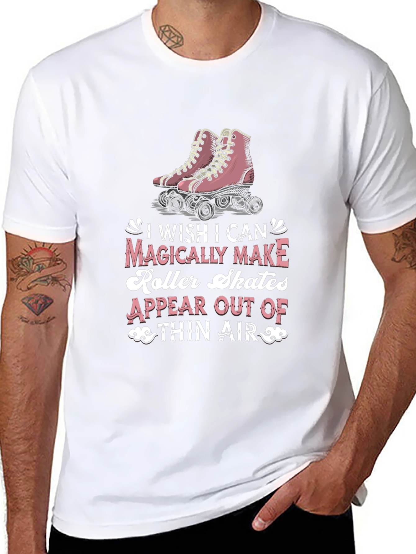 Magical Roller Skates Graphic Tee - Retro Style T-Shirt