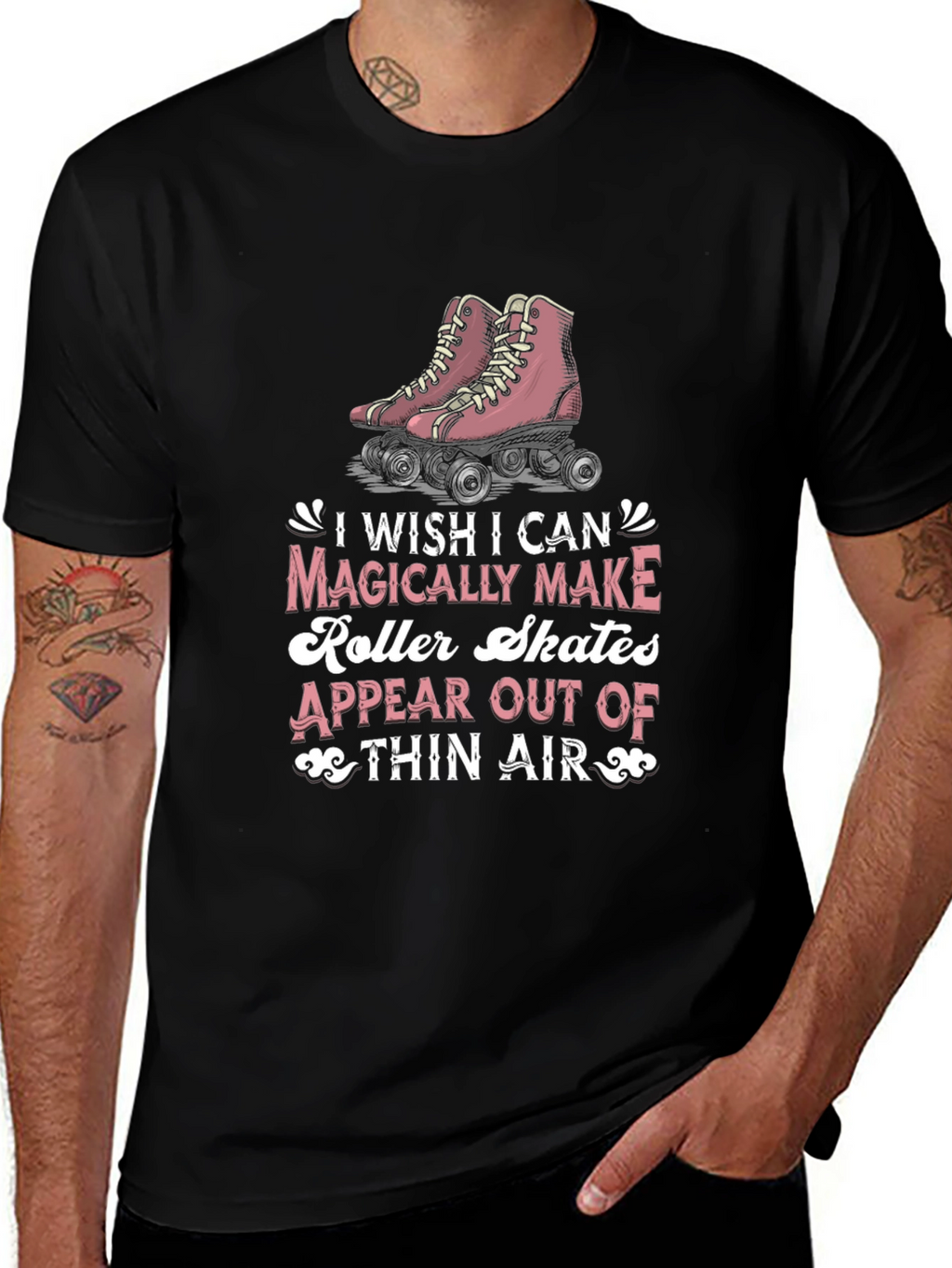 Magical Roller Skates Graphic Tee - Retro Style T-Shirt
