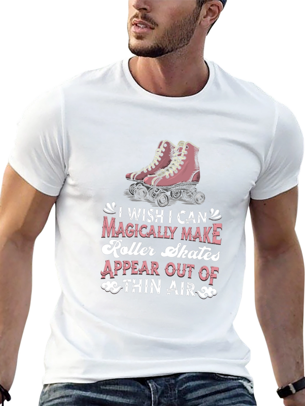 Magical Roller Skates Graphic Tee - Retro Style T-Shirt