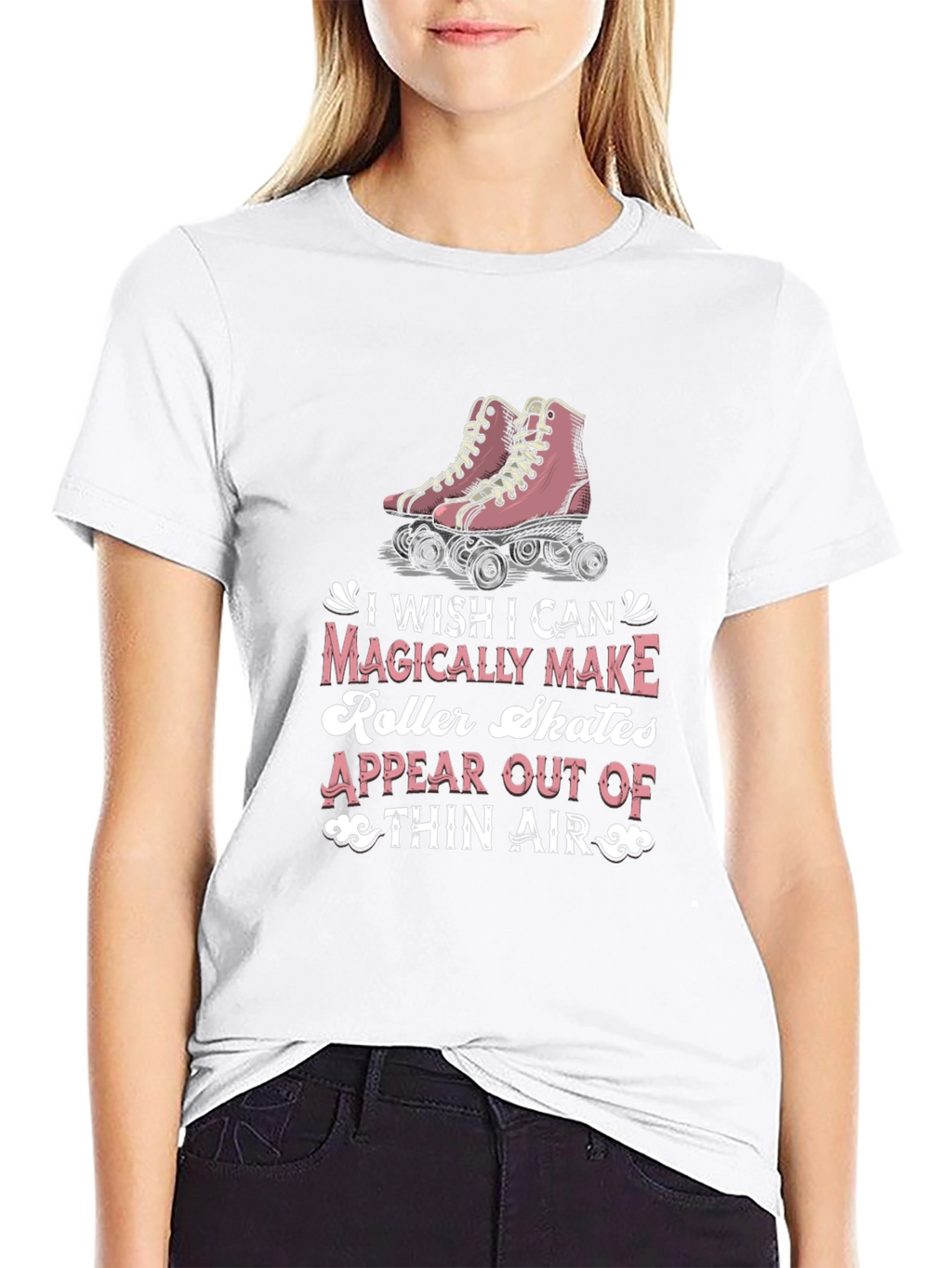Magical Roller Skates Graphic Tee - Retro Style T-Shirt
