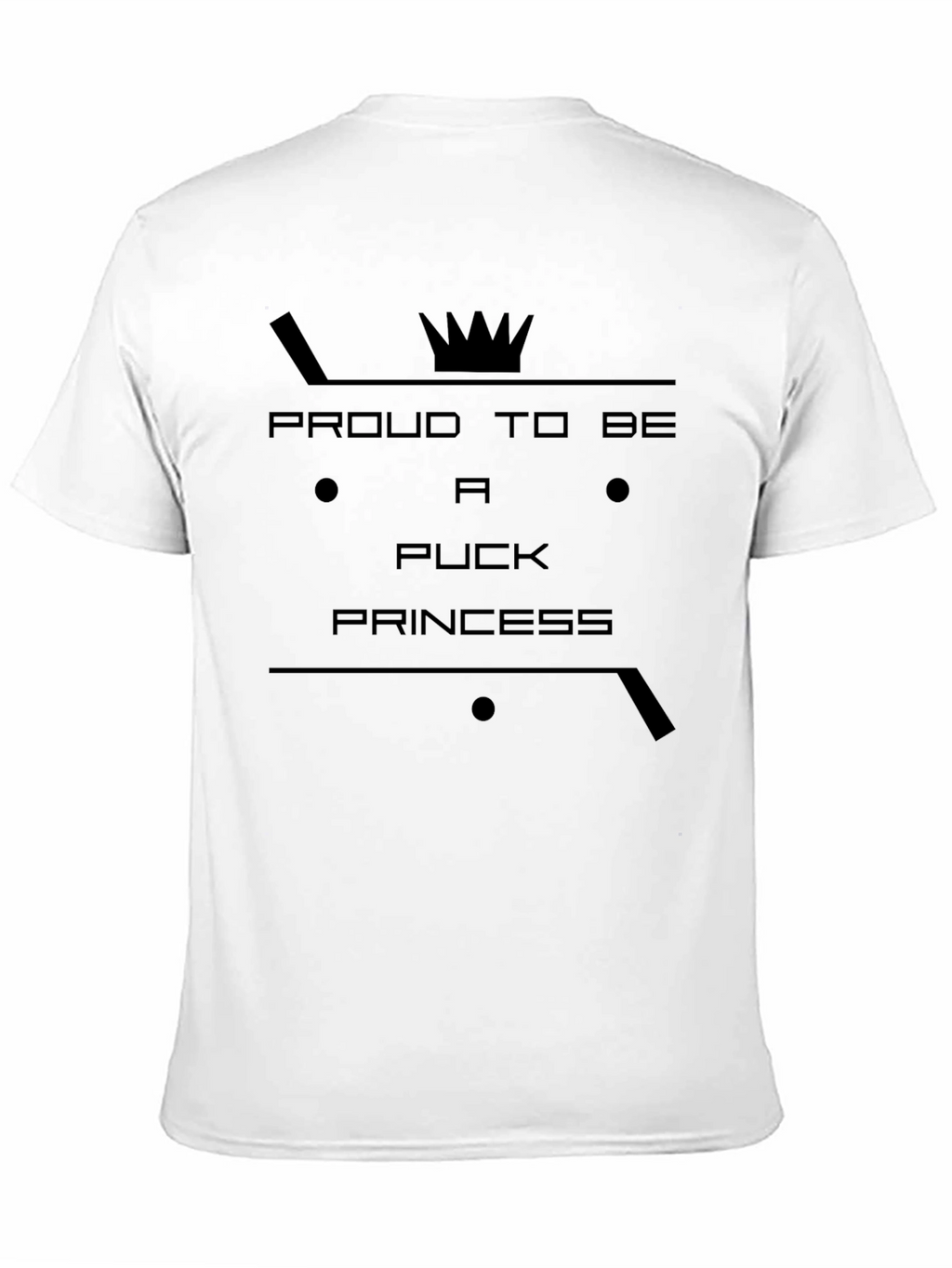 Puck Princess T-Shirt: Hockey Crown Tee
