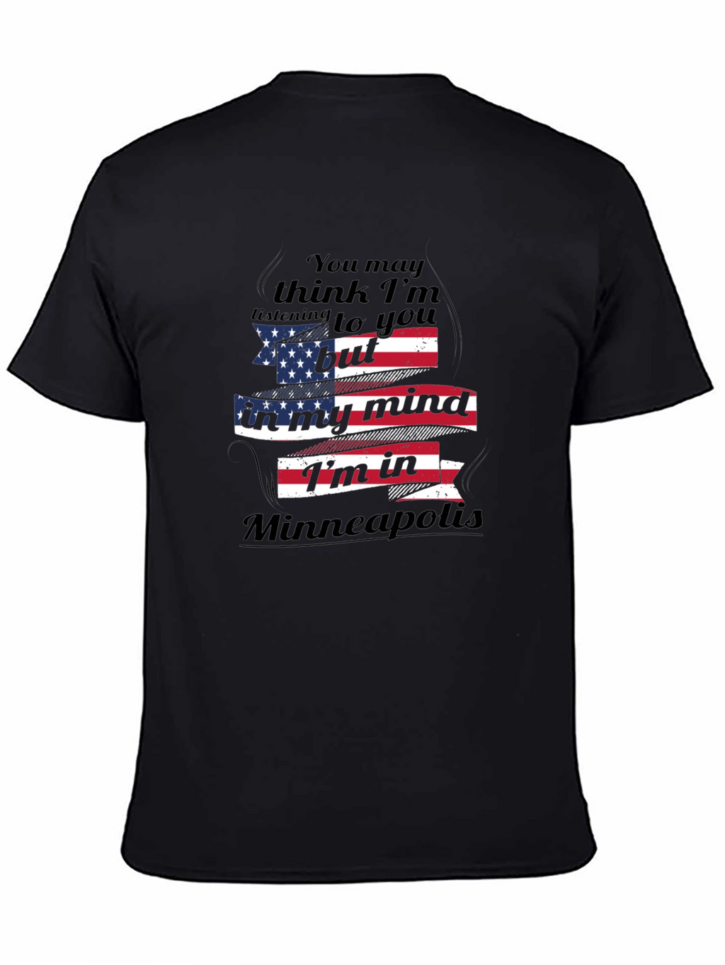 Minneapolis Mind T-Shirt - Patriotic USA Flag Design