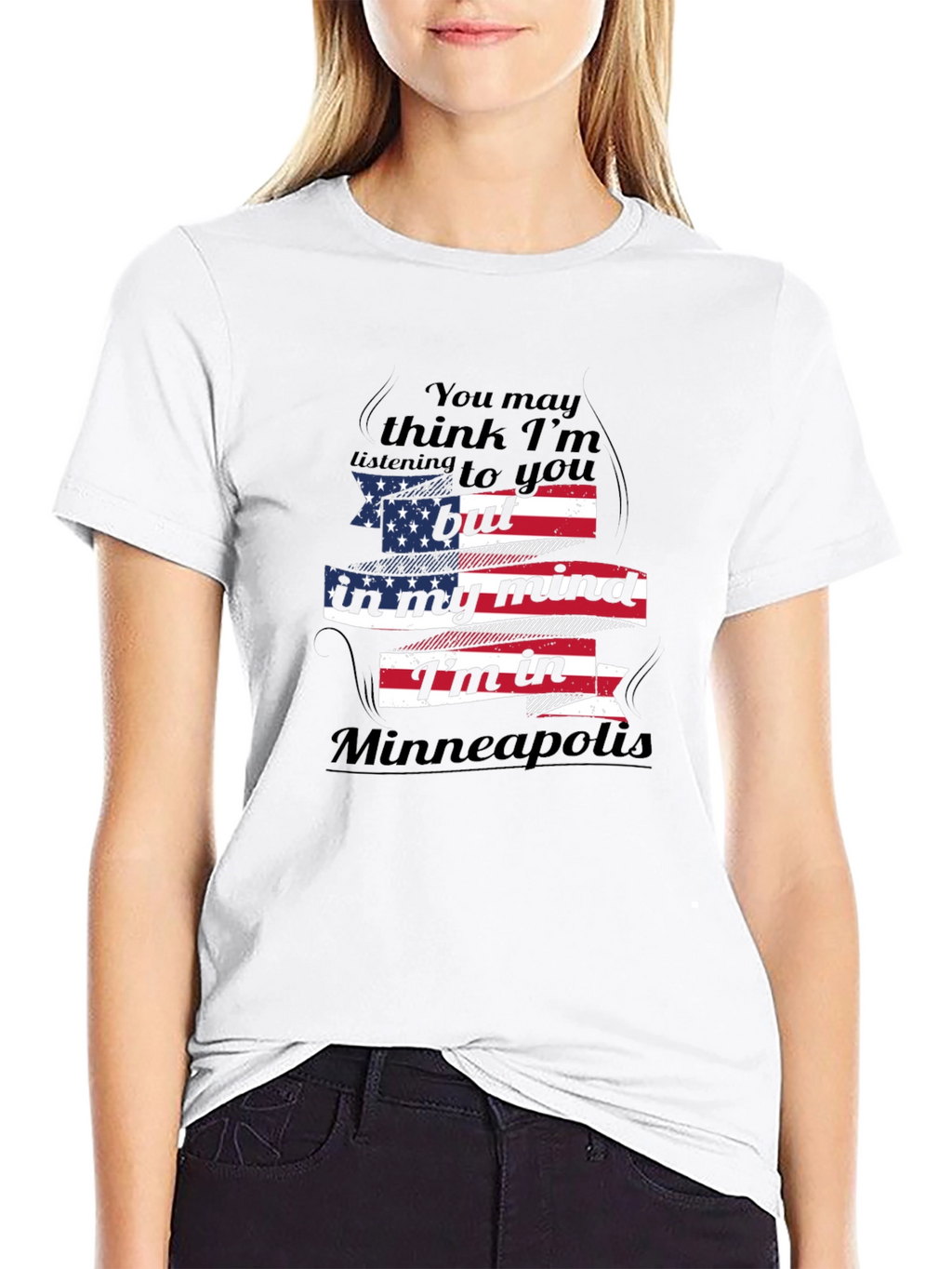 Minneapolis Mind T-Shirt - Patriotic USA Flag Design