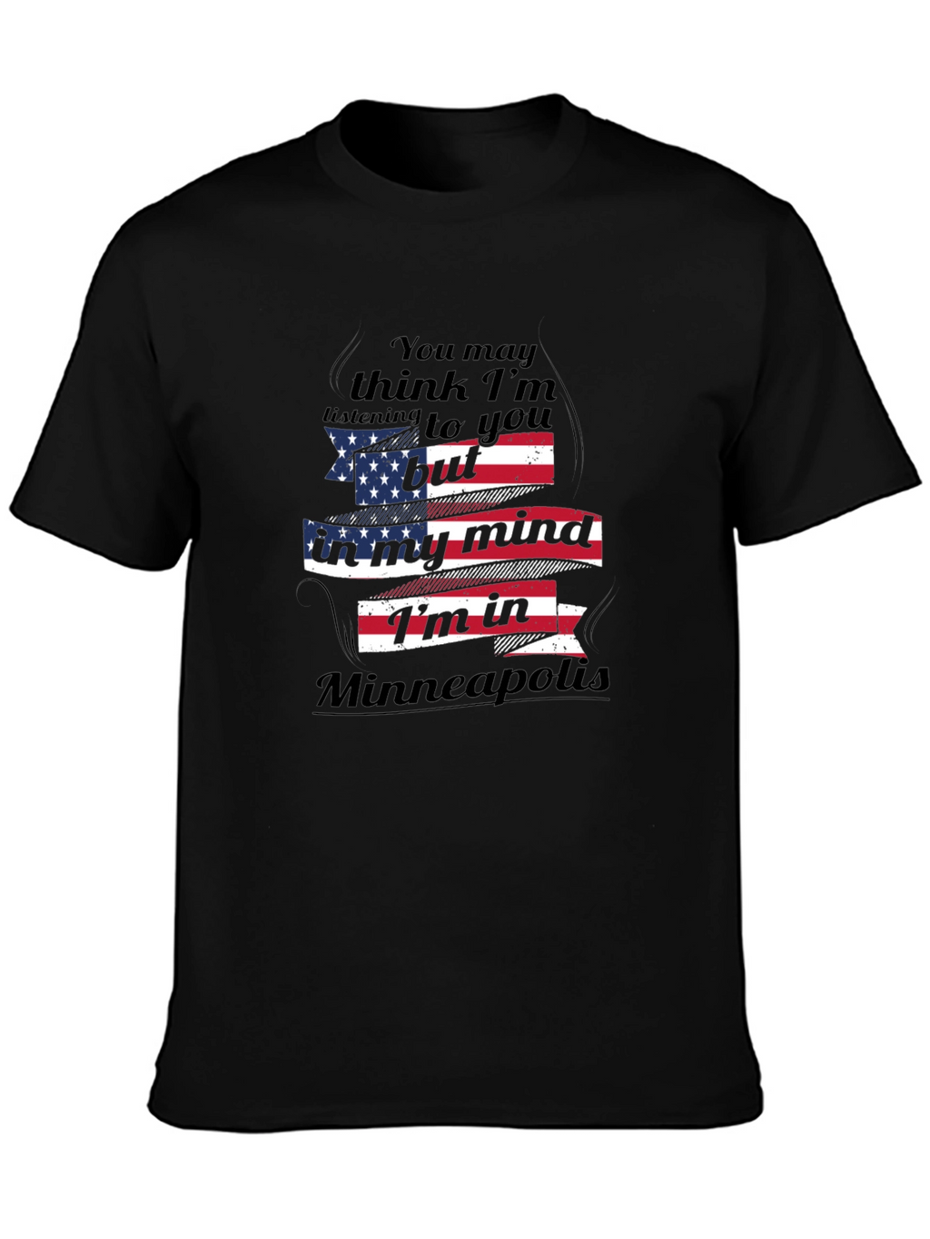 Minneapolis Mind T-Shirt - Patriotic USA Flag Design