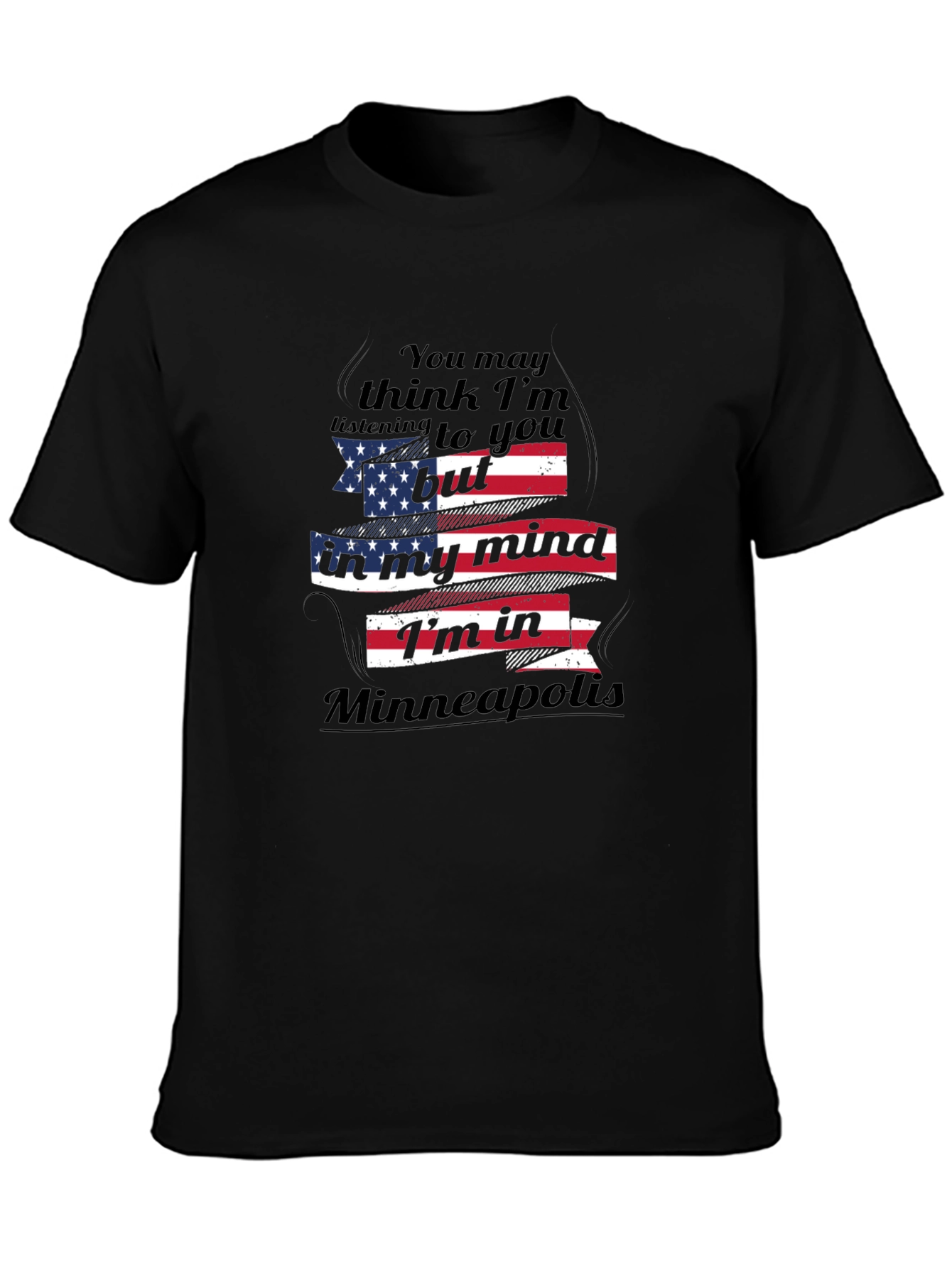 Minneapolis Mind T-Shirt - Patriotic USA Flag Design