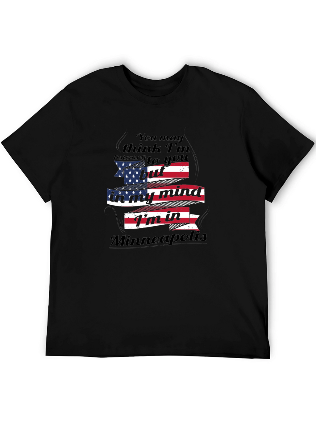 Minneapolis Mind T-Shirt - Patriotic USA Flag Design