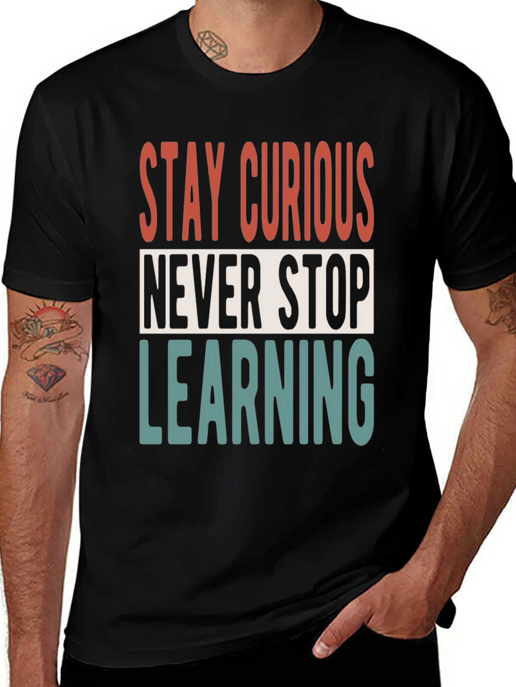 Stay Curious T-Shirt - Never Stop Learning Graphic Tee