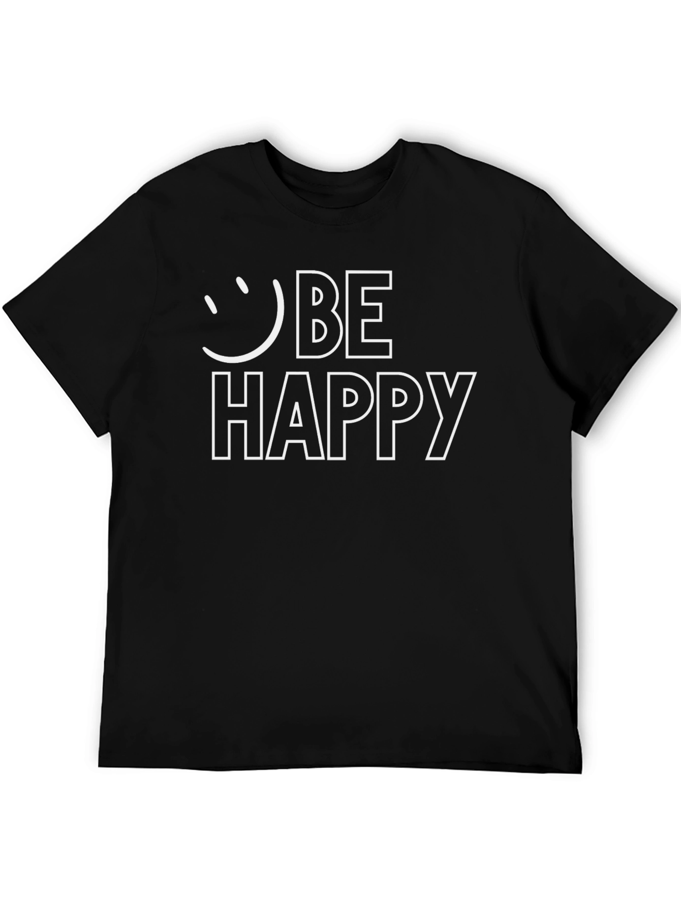 Be Happy Graphic T-Shirt - Stylish Comfort