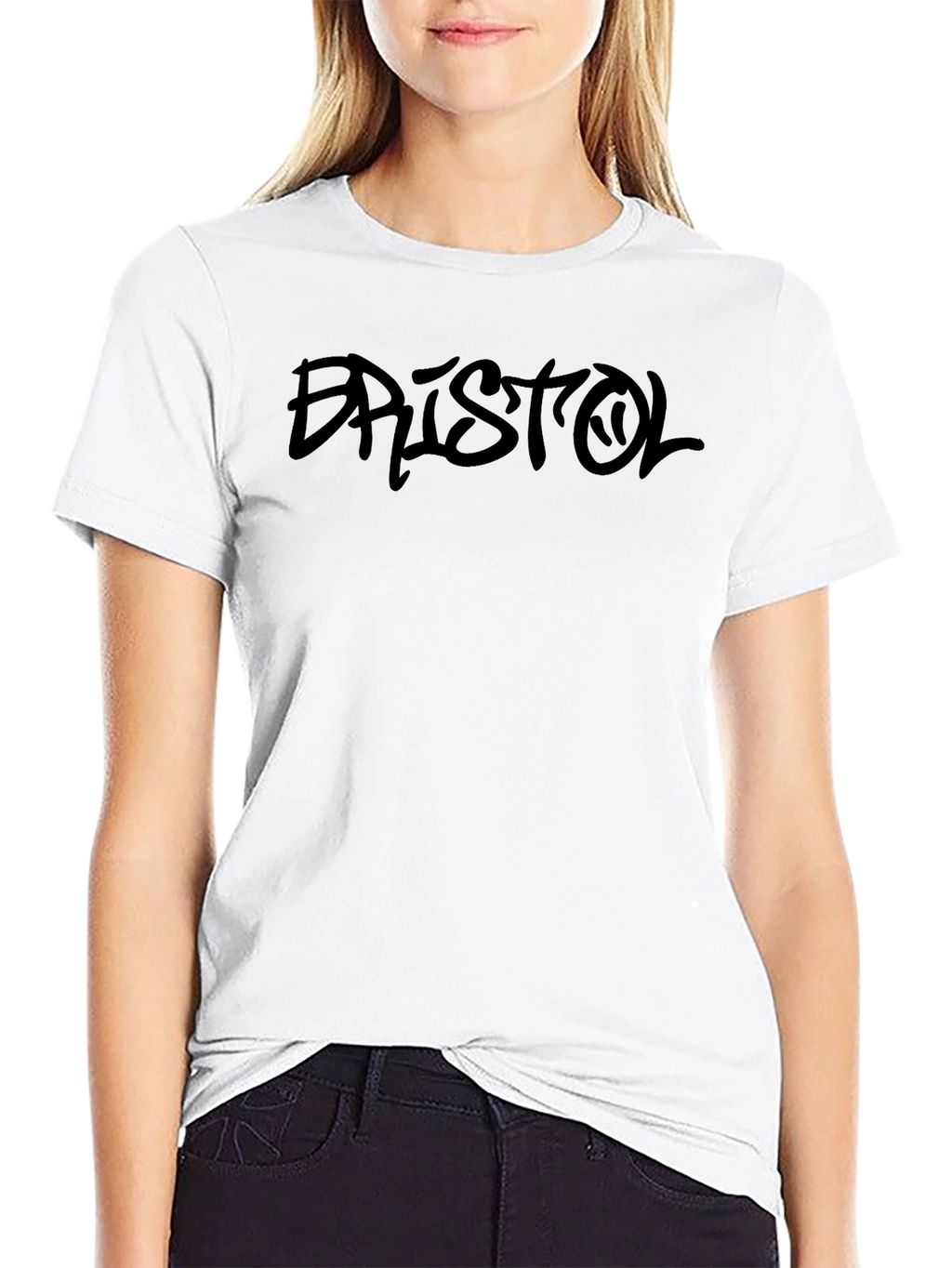 Bristol Graffiti Style Black T-Shirt