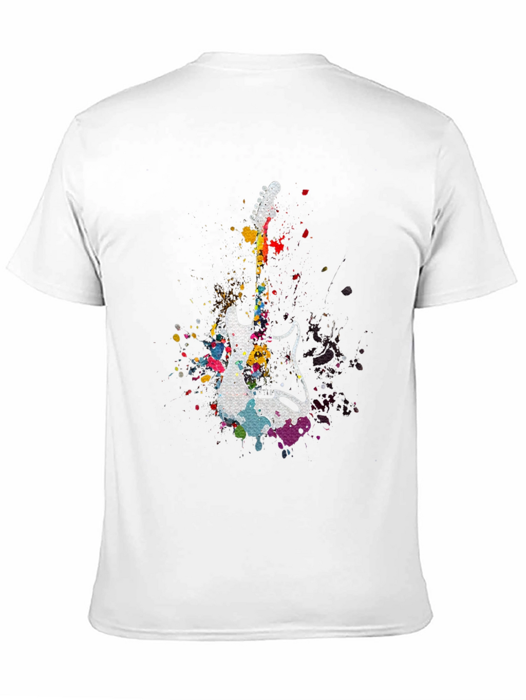 Guitar Splatter T-Shirt - Music Lover Tee
