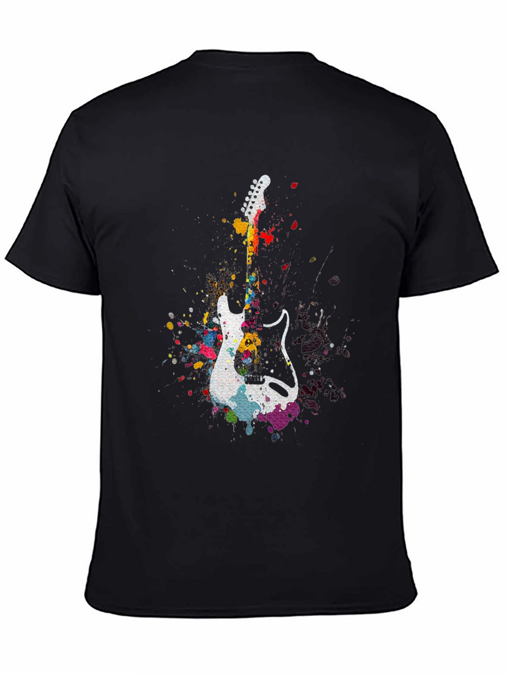 Guitar Splatter T-Shirt - Music Lover Tee