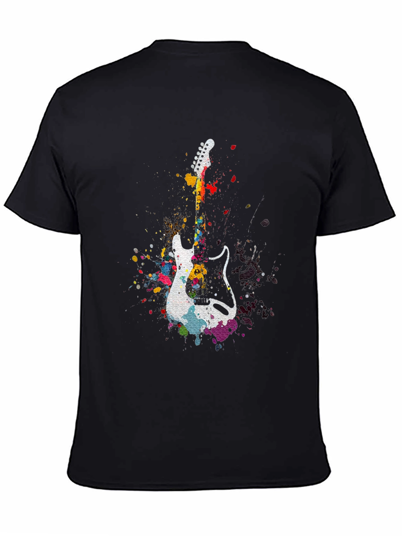 Guitar Splatter T-Shirt - Music Lover Tee