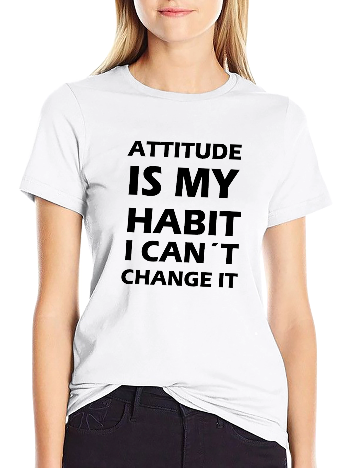 Attitude Habit Tee - Slogan T-Shirt