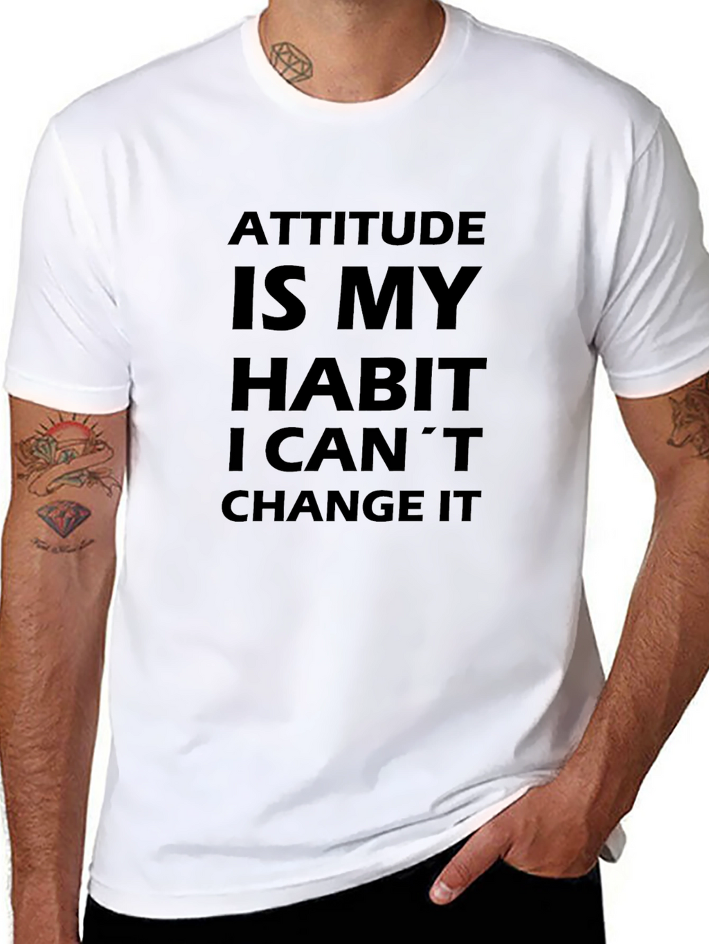 Attitude Habit Tee - Slogan T-Shirt