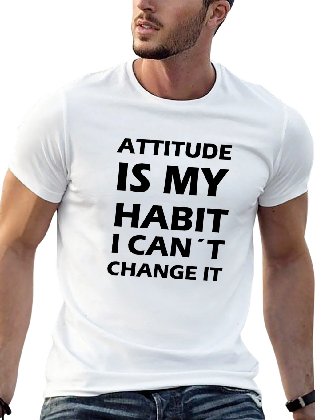 Attitude Habit Tee - Slogan T-Shirt