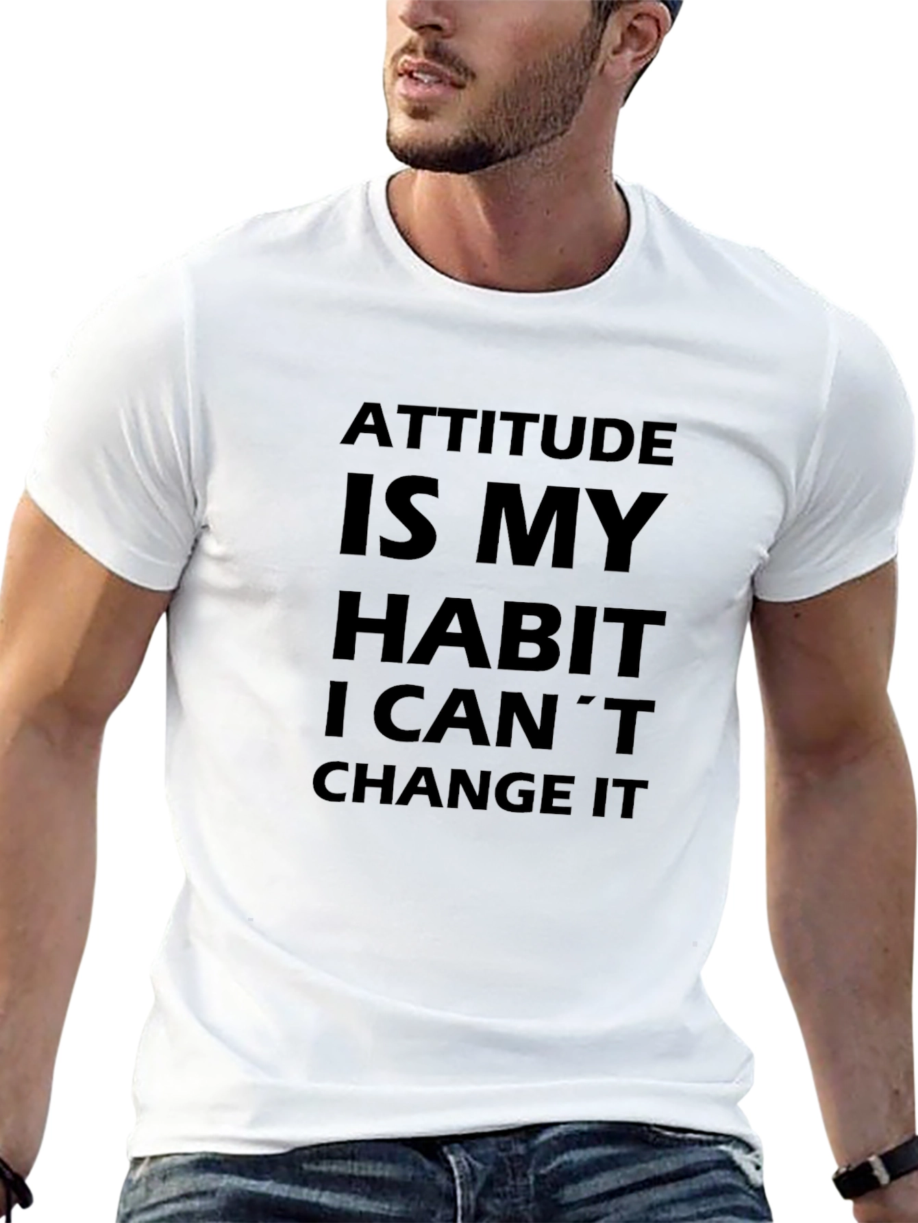 Attitude Habit Tee - Slogan T-Shirt