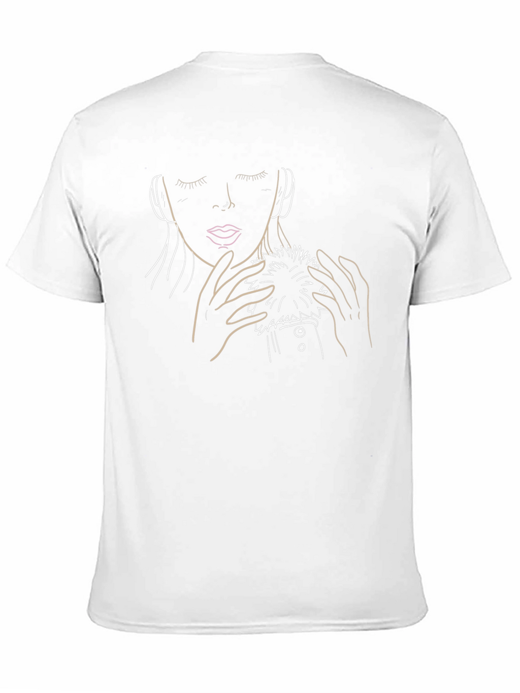 Abstract Woman Portrait Black T-Shirt