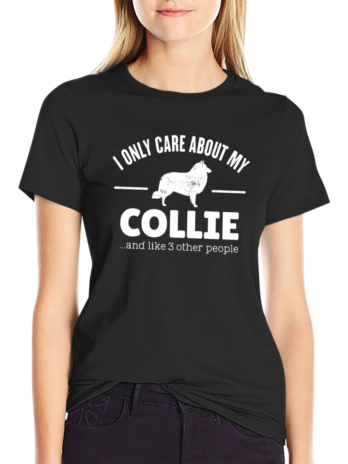 Collie Dog Lover T-Shirt - I Only Care About My Collie