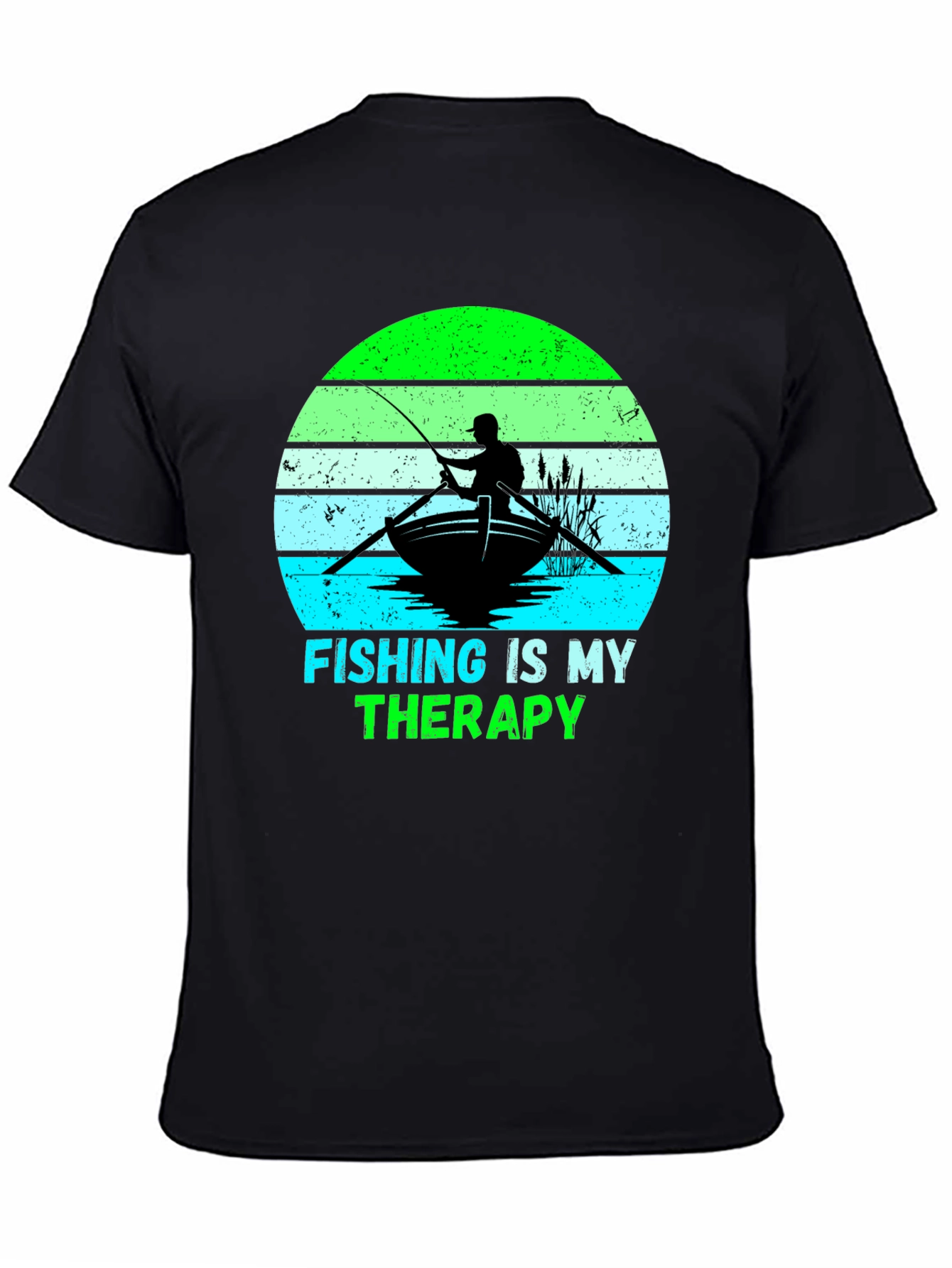 Fishing Is My Therapy Graphic T-Shirt