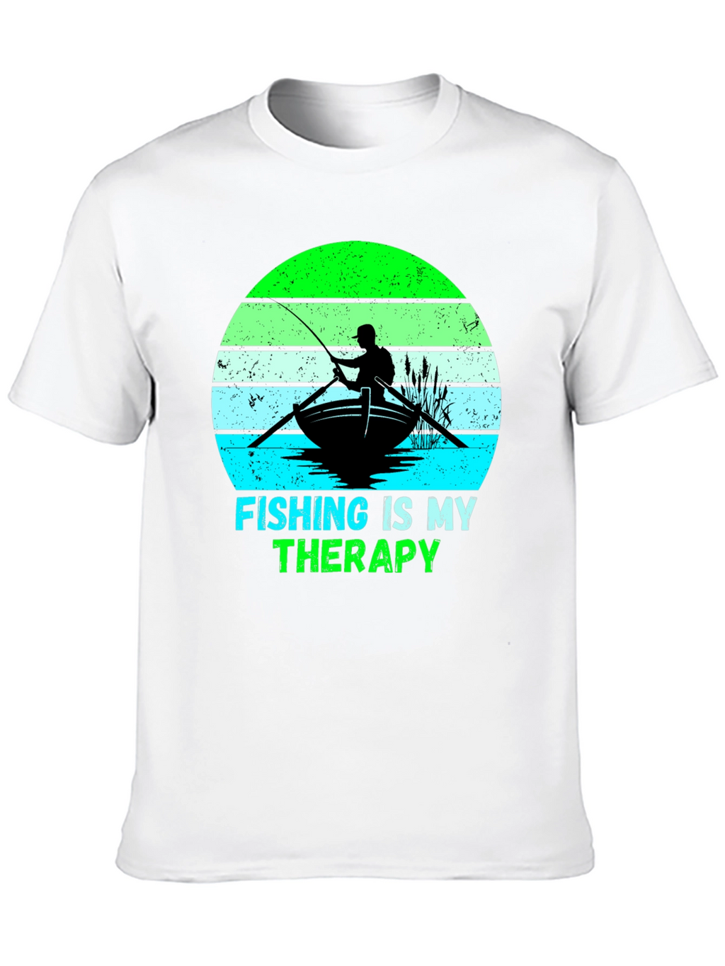 Fishing Is My Therapy Graphic T-Shirt