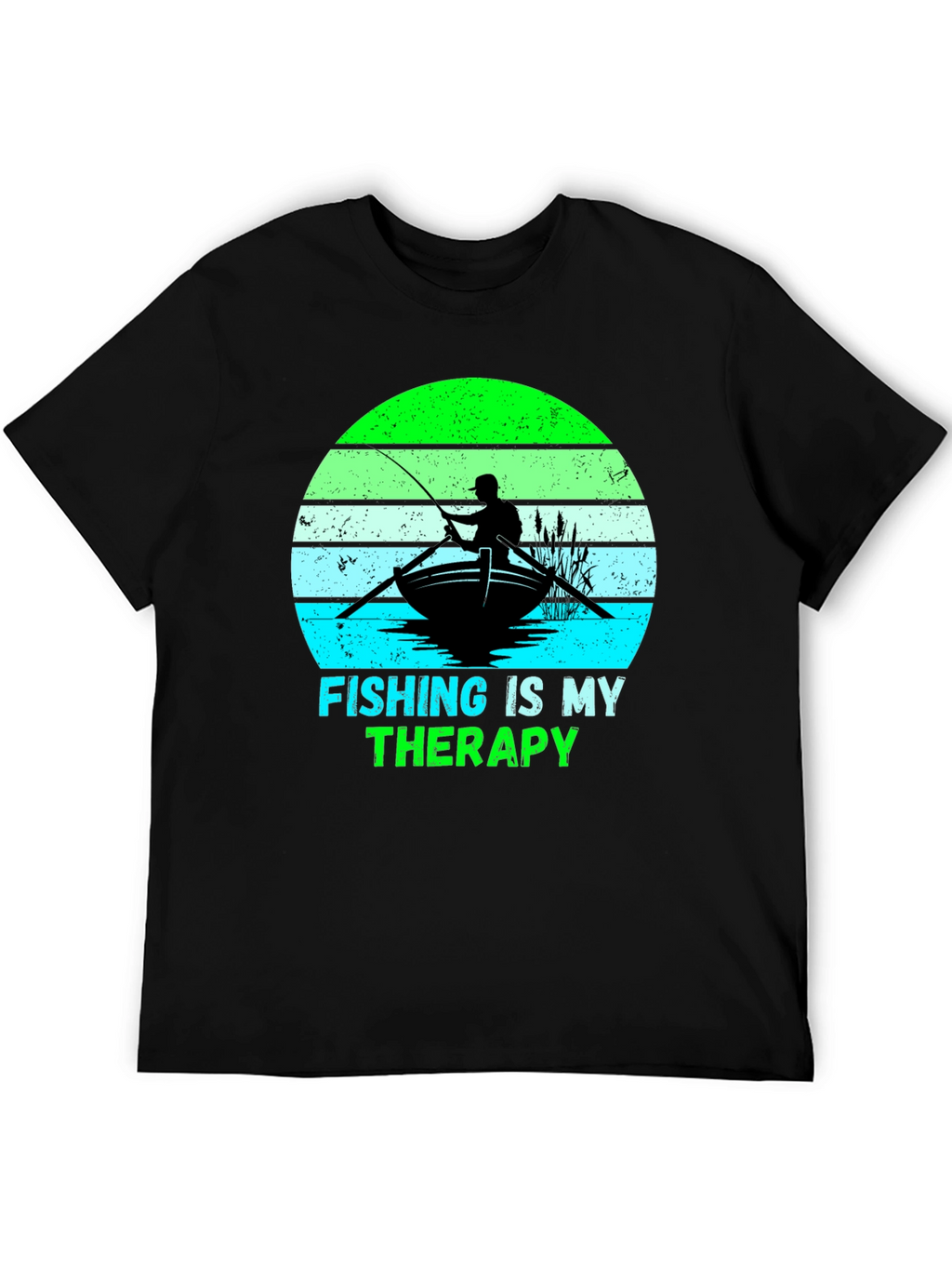 Fishing Is My Therapy Graphic T-Shirt