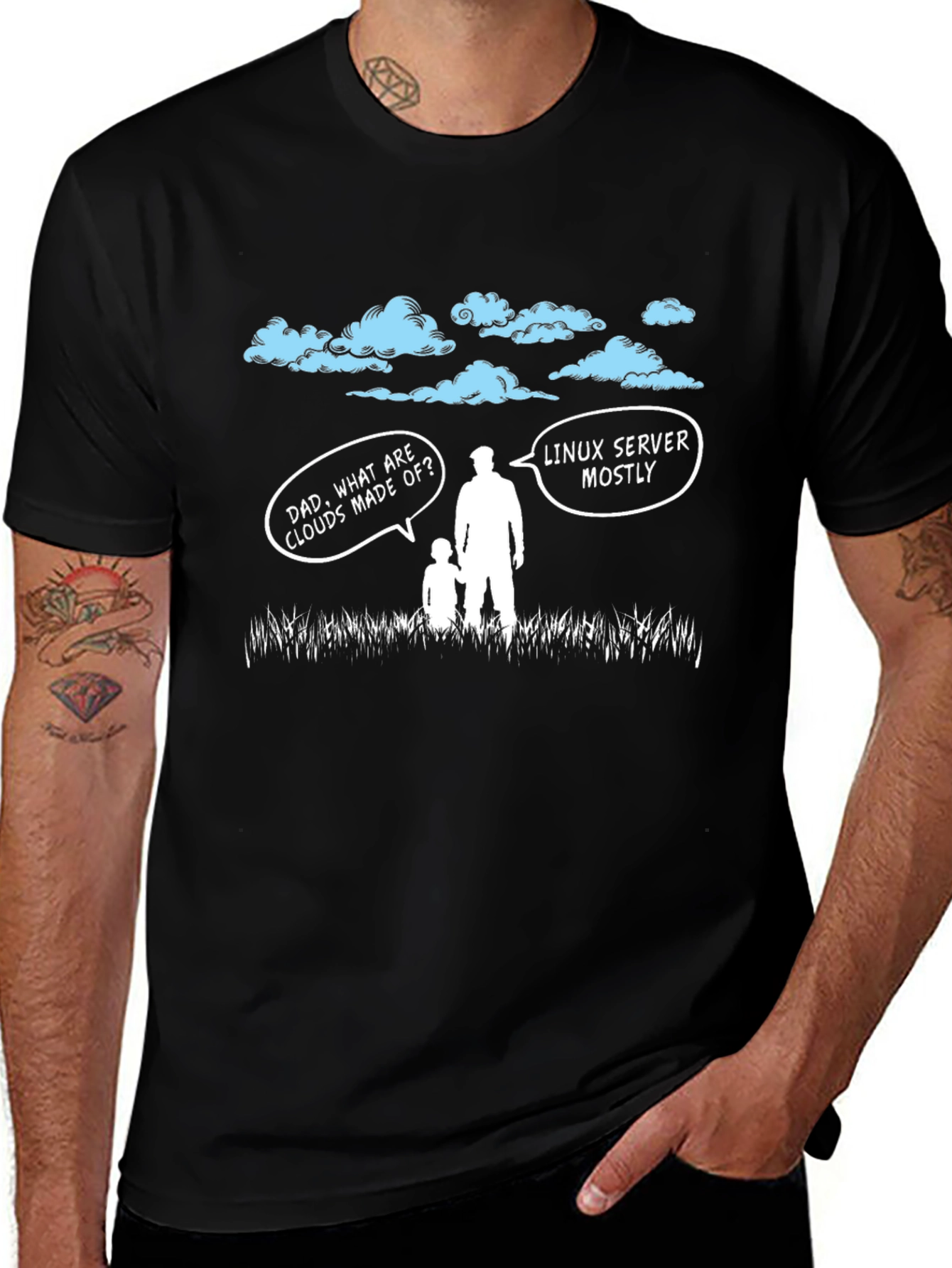 Linux Server Clouds T-Shirt