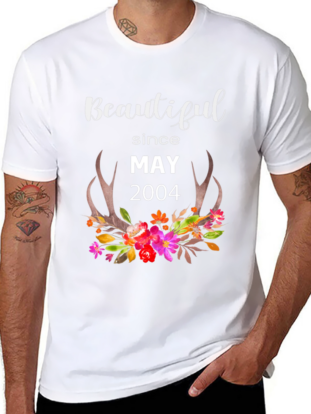 Beautiful Since May 2004 Floral T-Shirt