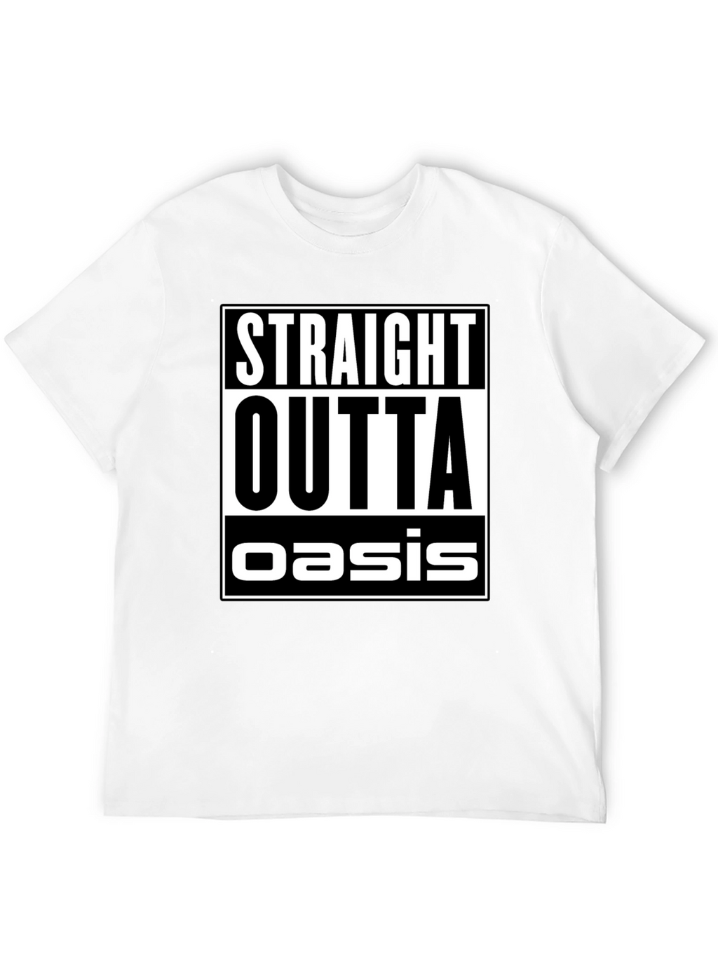 Straight Outta Oasis Black Graphic Tee