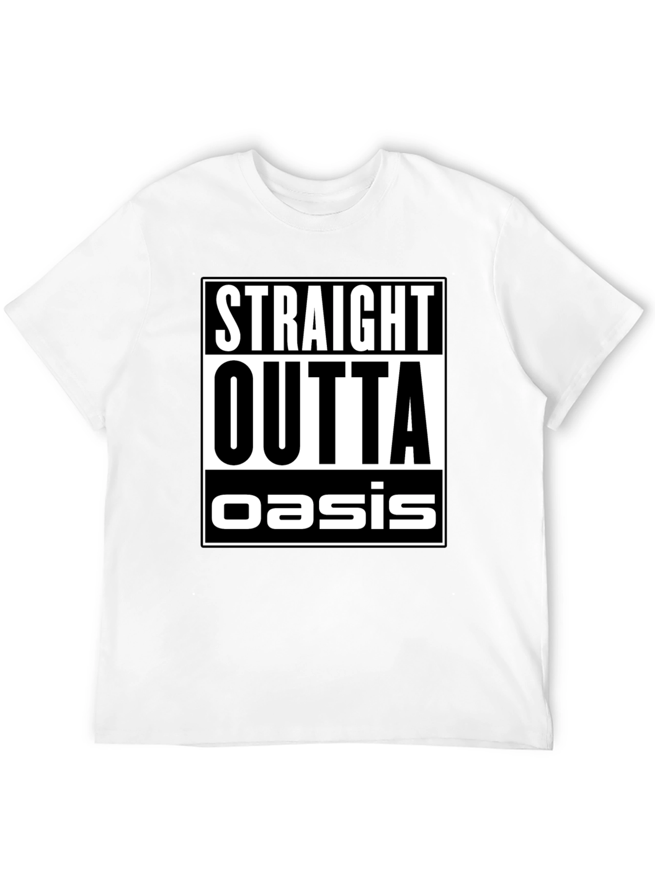 Straight Outta Oasis Black Graphic Tee