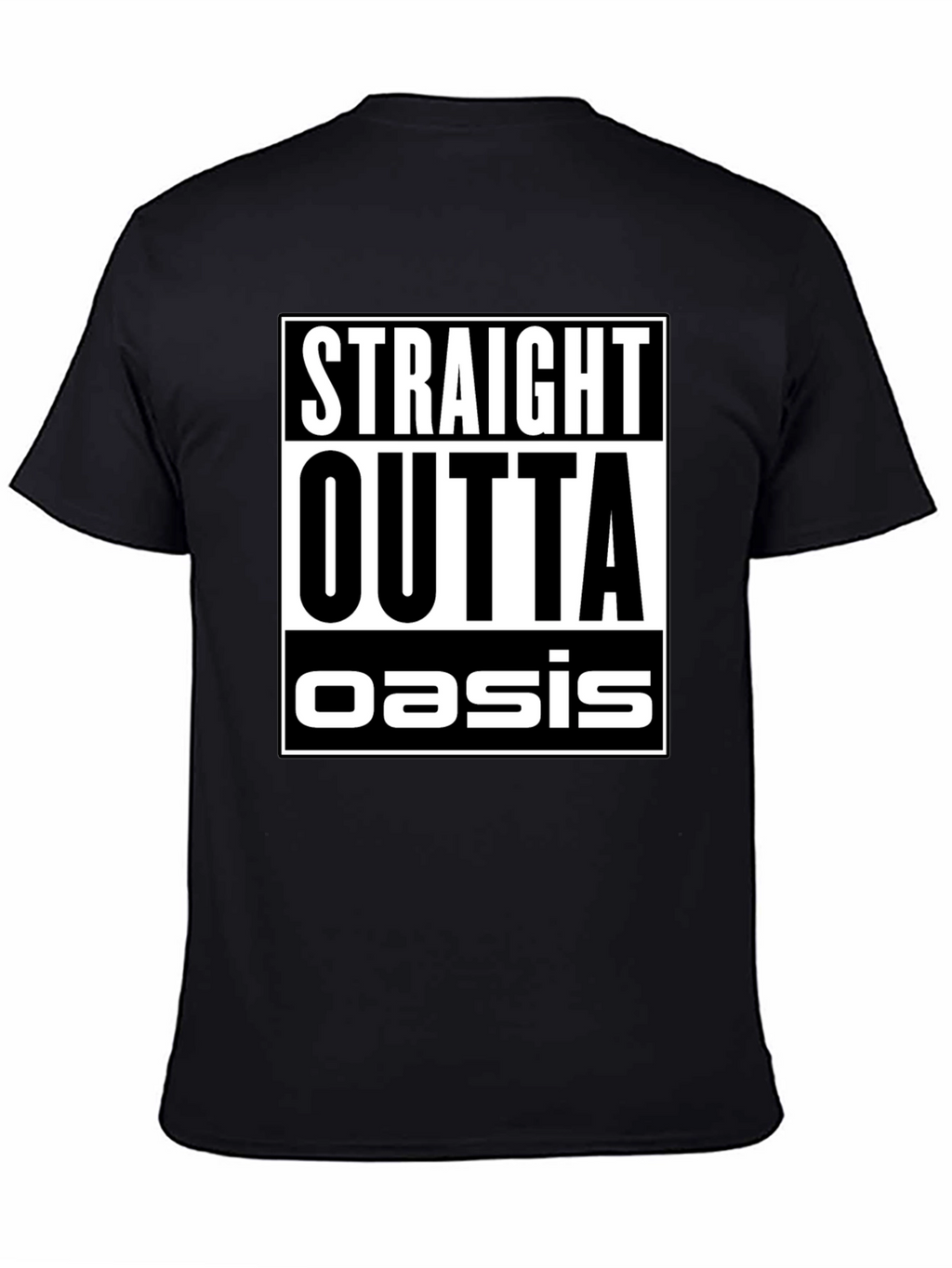 Straight Outta Oasis Black Graphic Tee