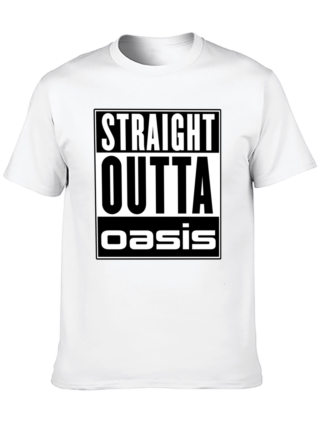 Straight Outta Oasis Black Graphic Tee