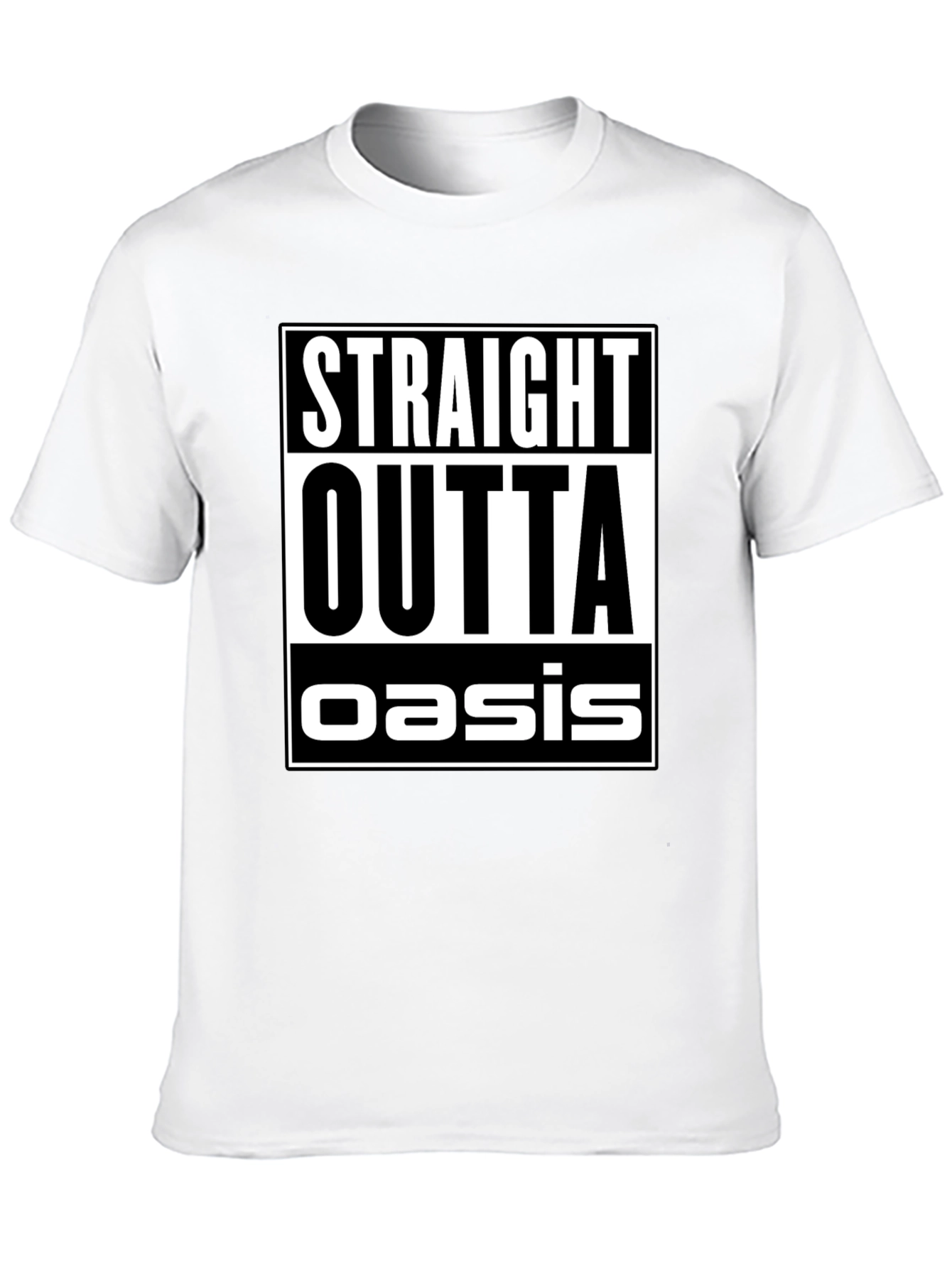 Straight Outta Oasis Black Graphic Tee