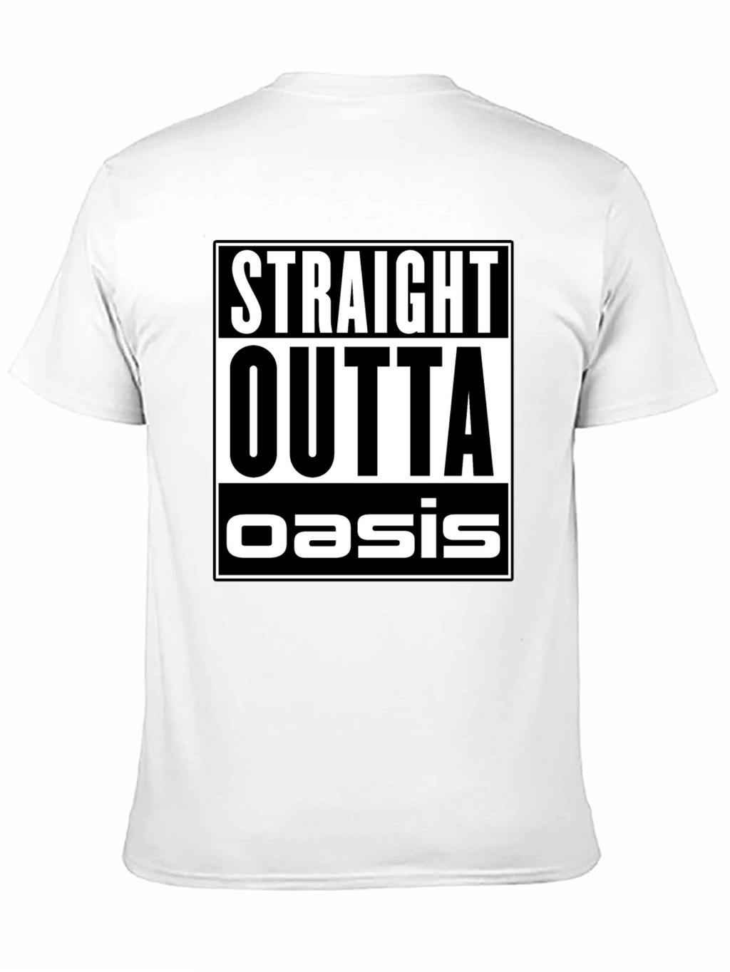 Straight Outta Oasis Black Graphic Tee